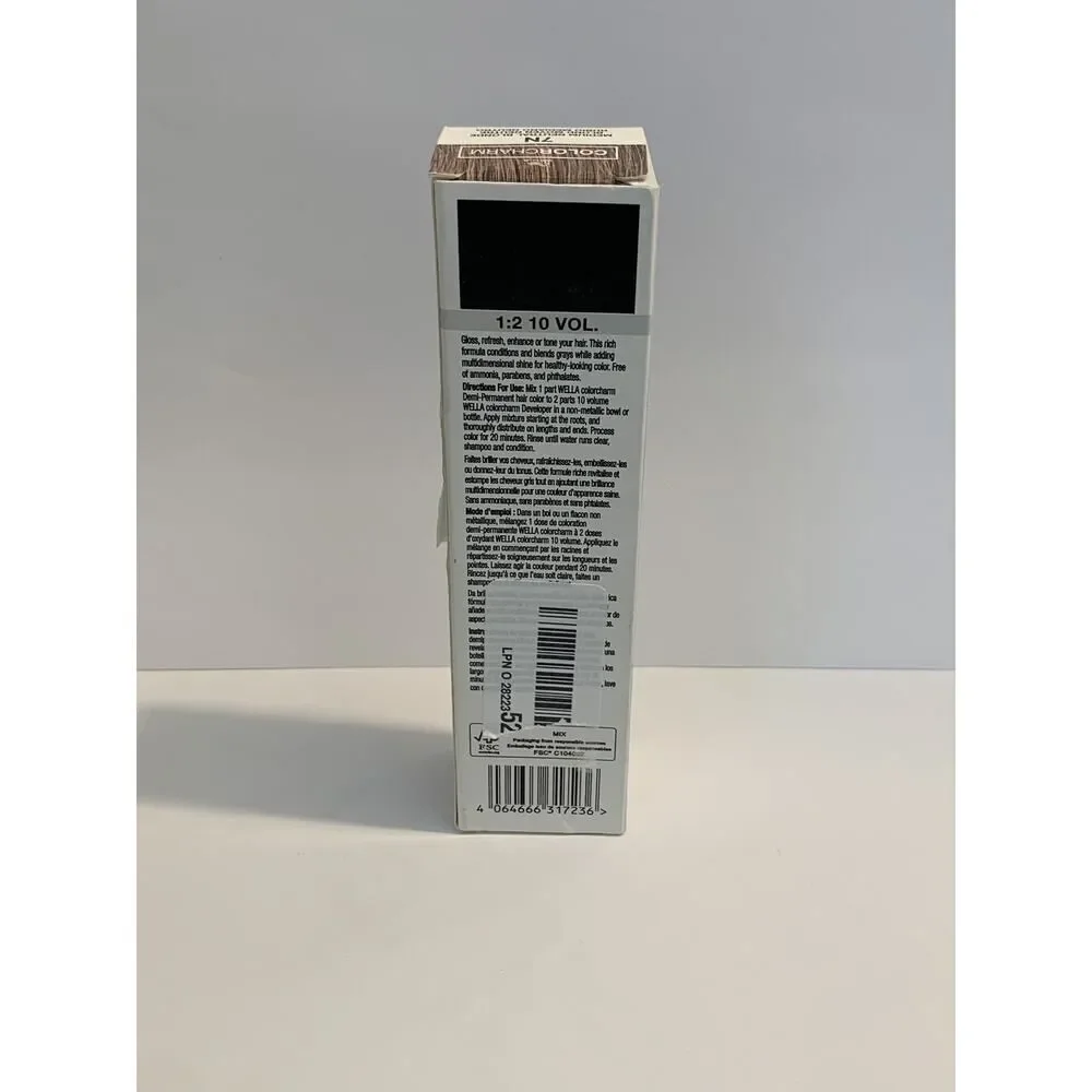 Wella COLORCHARM Demi Permanent Hair Color 7N Medium Neutral Blonde Gloss semi
